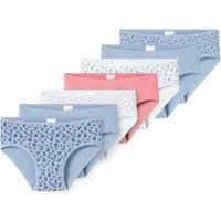 SCHIESSER Mädchen Slips, 7er Pack - Kids, 7PACK Single Jersey Slips, Unterhose, Basic, Größe 104 in Blau