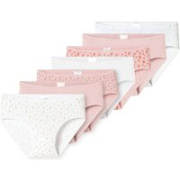 SCHIESSER Mädchen Slips, 7er Pack - Kids, 7PACK Single Jersey Slips, Unterhose, Basic, Größe 104 in Weiß