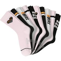 SCHIESSER Mädchen Socken, 10er Pack - "Legwear Teens", Muster, Baumwolmischung, Größe 31-34 in Pink