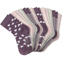 SCHIESSER Mädchen Socken, 10er Pack - "Legwear Kids", Muster, Baumwolmischung, Größe 31-34 in Lila