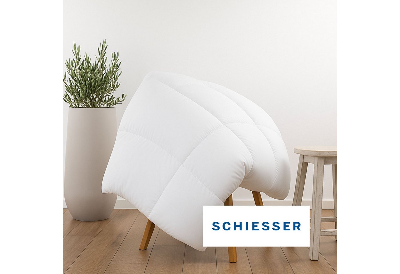 Schiesser Microfaserbettdecke Feels like Down Bettdecke mit daunenähnlicher Mikrofaser-Füllung, superleichte, silikonisierten Hohlfasern – Bild 3 von 5