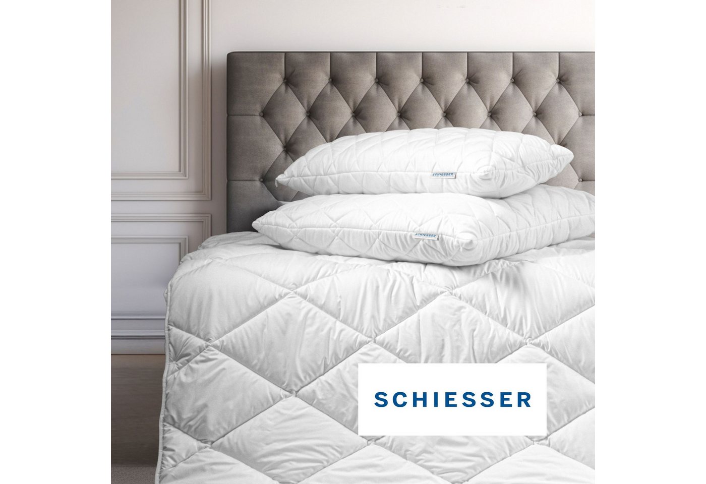 Schiesser Microfaserbettdecke Hygge leichte Ganzjahressteppdecke mit flauschiger Füllung, STANDARD 100 by OEKO-TEX® zertifiziert – Bild 3 von 5