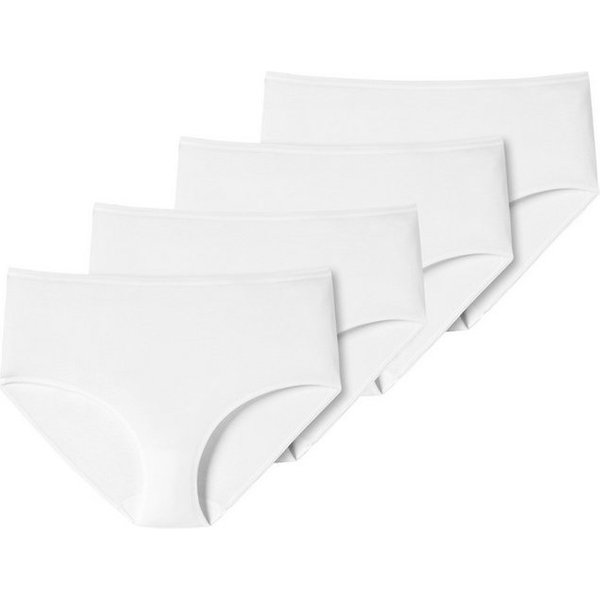 Schiesser Midislip 4er Pack 95/5 Cotton (Spar-Set, 4-St) Midi Slip - Baumwolle - Besonders flache Nähte und supersofter Bund