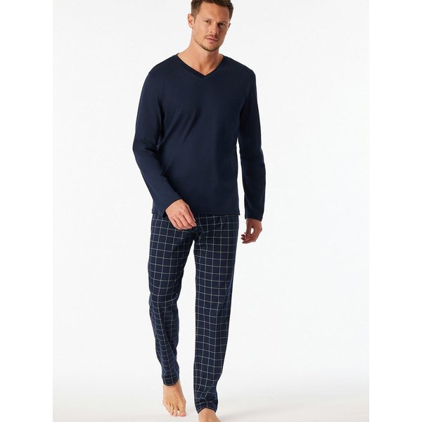 Schiesser Pyjama lang - Fine Interlock (2 tlg) unsere Models tragen