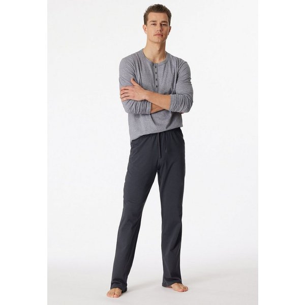 Schiesser Pyjama selected! premium inspiration (2 tlg) mit praktischer Knopfleiste