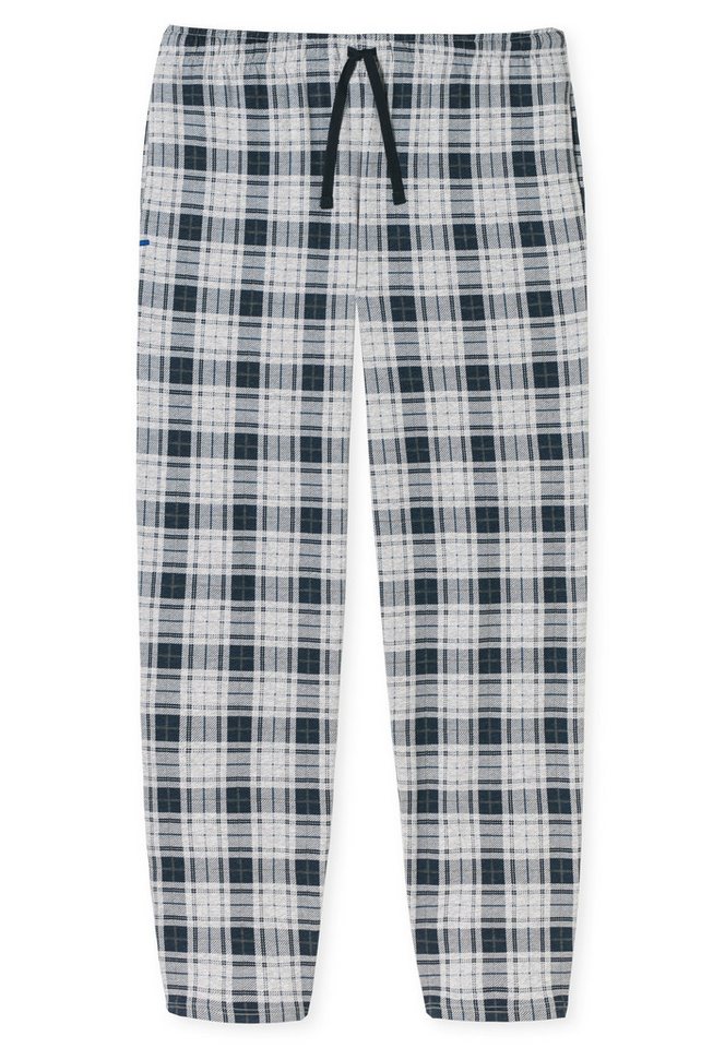 Schiesser Pyjamahose Mix + Relax gestreift, seitliche Taschen, Bindekordel – Bild 2 von 5