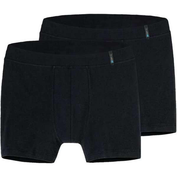 Schiesser Retro Boxer 2er Pack Long Life Soft (Spar-Set, 2-St) Retro Short / Pant - Baumwolle - ohne Eingriff - Schnelltrocknend