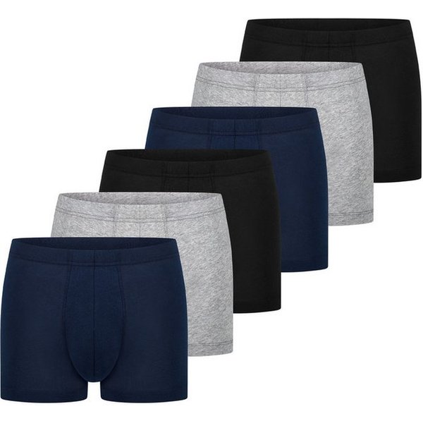 Schiesser Retro Boxer 6er Pack 95/5 Essentials (Spar-Set) Retro Short / Pant - Baumwolle - ohne Eingriff