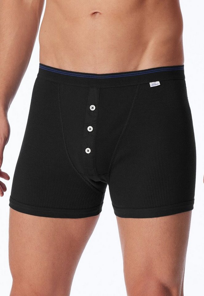 SCHIESSER REVIVAL Retro Pants Long Friedrich (Doppelpack) erstklassige, traditionelle Doppelripp-Qualität – Bild 2 von 3