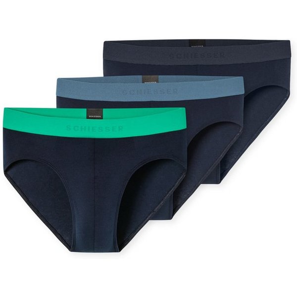 Schiesser Rioslip 95/5 Multipacks (3er Pack) mit sportlichem Logo-Webgummibund