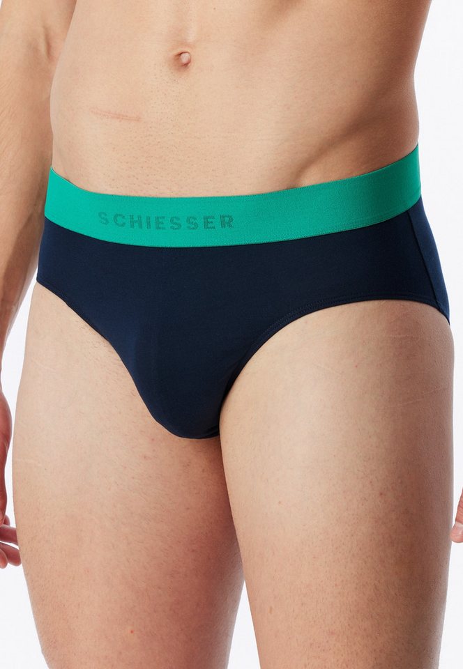 Schiesser Rioslip 95/5 Multipacks (3er Pack) mit sportlichem Logo-Webgummibund – Bild 2 von 5
