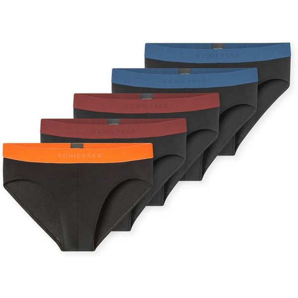 Schiesser Rioslip 95/5 Multipacks (5er Pack) ohne Eingriff, Logobund
