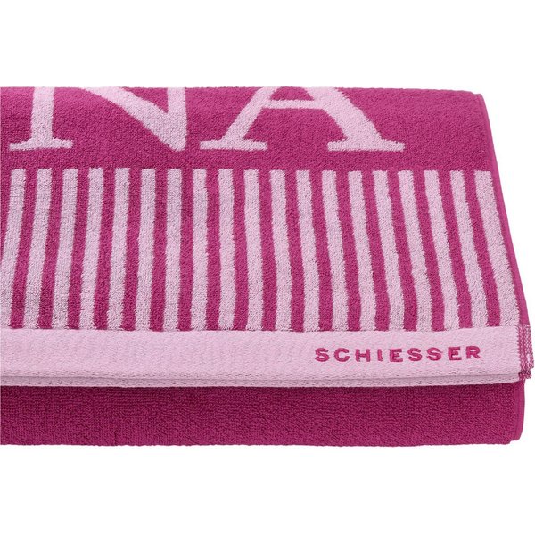 Schiesser Saunatuch Rom aus garngefärbtem, kuschelweichem Baumwollfrottier, Frottier (1-St), OEKO-TEX® MADE IN GREEN
