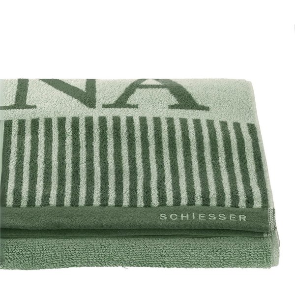 Schiesser Saunatuch Rom aus garngefärbtem, kuschelweichem Baumwollfrottier, Frottier (1-St), OEKO-TEX® MADE IN GREEN