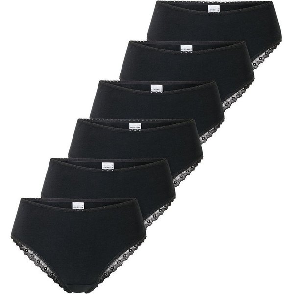 Schiesser Slip Modern Multipacks (Set) mit edler Spitzenverzierung an den Beinabschlüssen, im 6er Sparpack