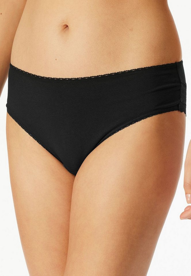 Schiesser Slip Modern Multipacks (Set) mit edler Spitzenverzierung an den Beinabschlüssen, im 6er Sparpack – Bild 2 von 5