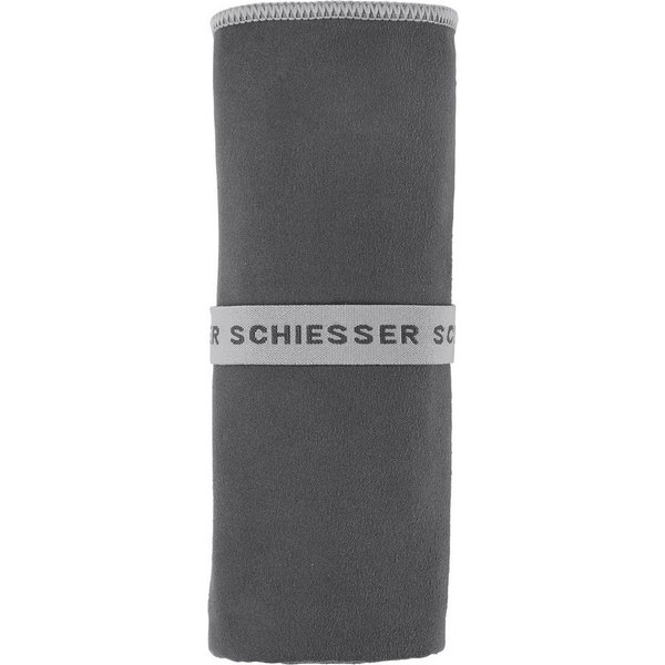 Schiesser Sporthandtuch Mario aus Mikrofaser, Microfaser (1-St), mit Kontrastsaum und Logo-Print