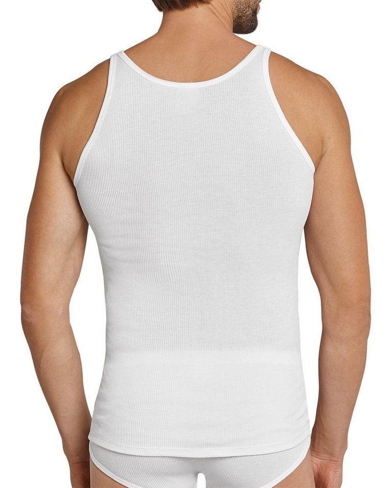 Schiesser Unterhemd Original Classics Doppelripp (Vorteilspack Spar-Pack, 2-St., 2er-Pack) Herren Trägershirt Multipack aus reiner Baumwolle – Bild 2 von 2