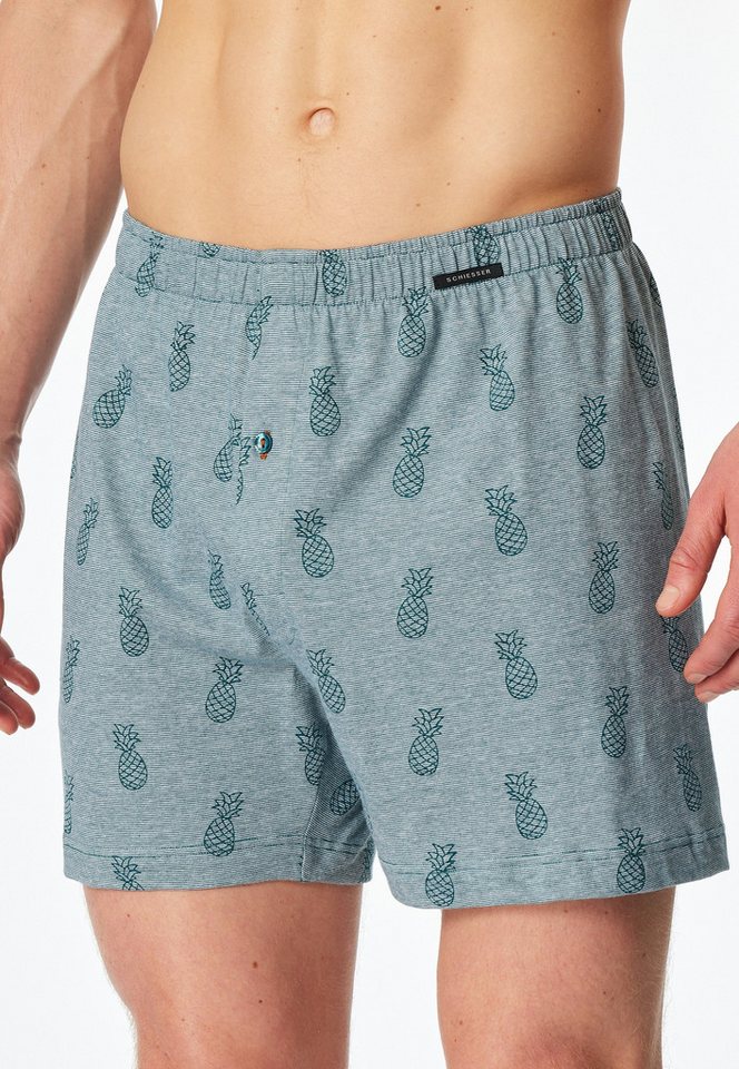 Schiesser Weiter Boxer Boxershorts Multipacks (2er Pack) ideal als Geschenk, mit Eingriff – Bild 2 von 5
