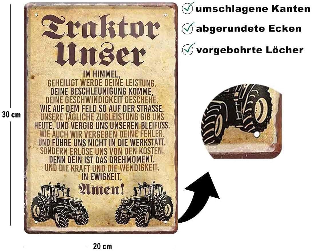 schilderkreis24 Metallschild Traktor Unser – Bild 3 von 5