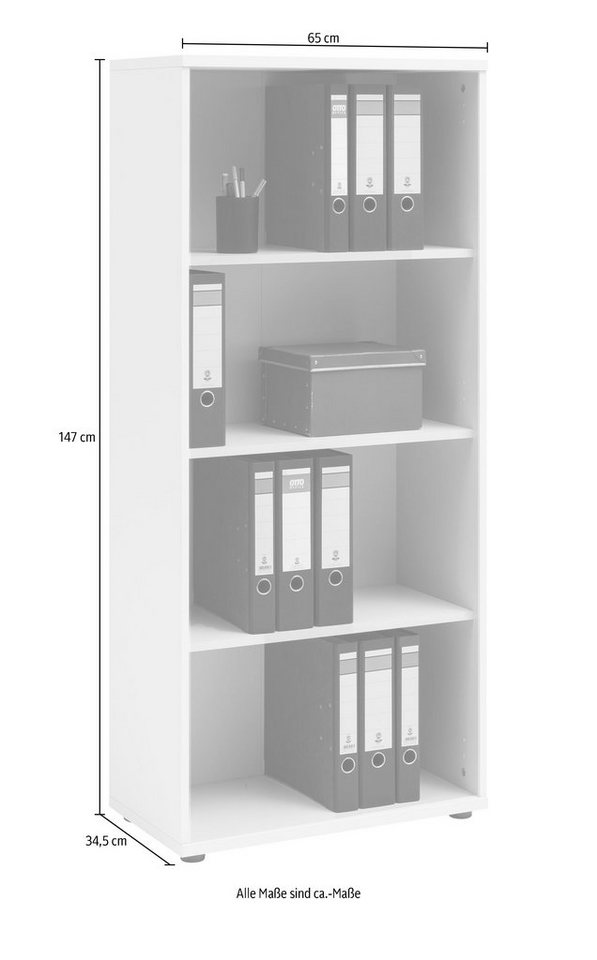 Schildmeyer Aktenregal Serie 200,Aktenregal, Made in Germany, B: 65 cm, Solide Verarbeitung - Dieses Produkt ist in Deutschland gefertigt – Bild 2 von 3