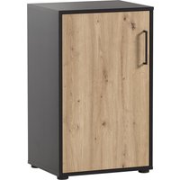 SCHILDMEYER Aktenschrank Aino (2er, schwarzmatt-Artisan Eiche)