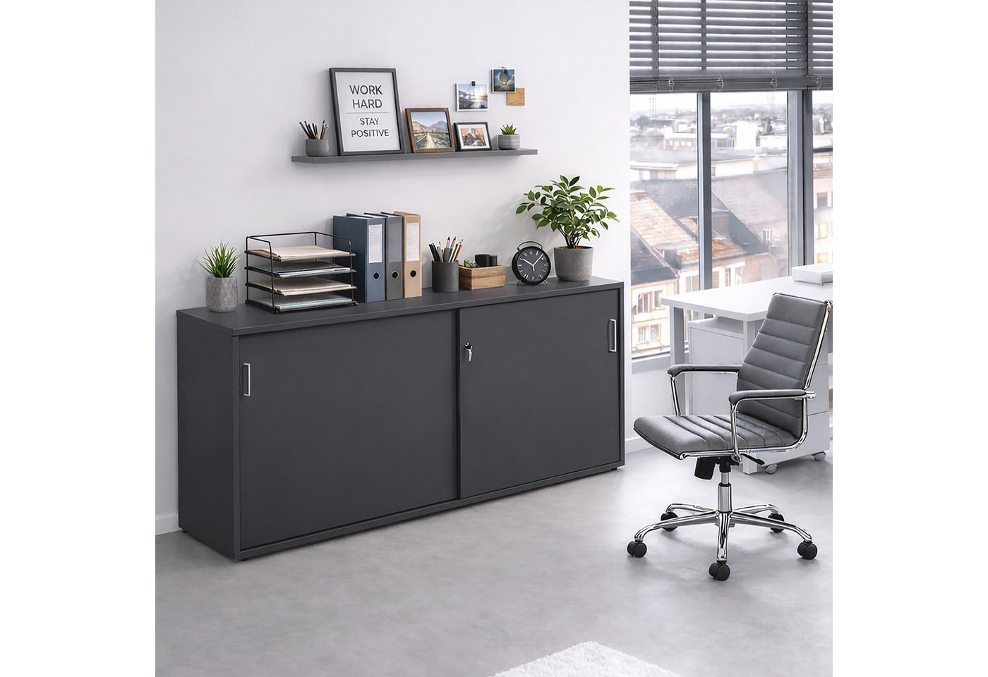 Schildmeyer Aktenschrank Serie 1500, Aktenschrank, Made in Germany, B: 160,2 cm Solide Verarbeitung - Dieses Produkt ist in Deutschland gefertigt – Bild 2 von 5
