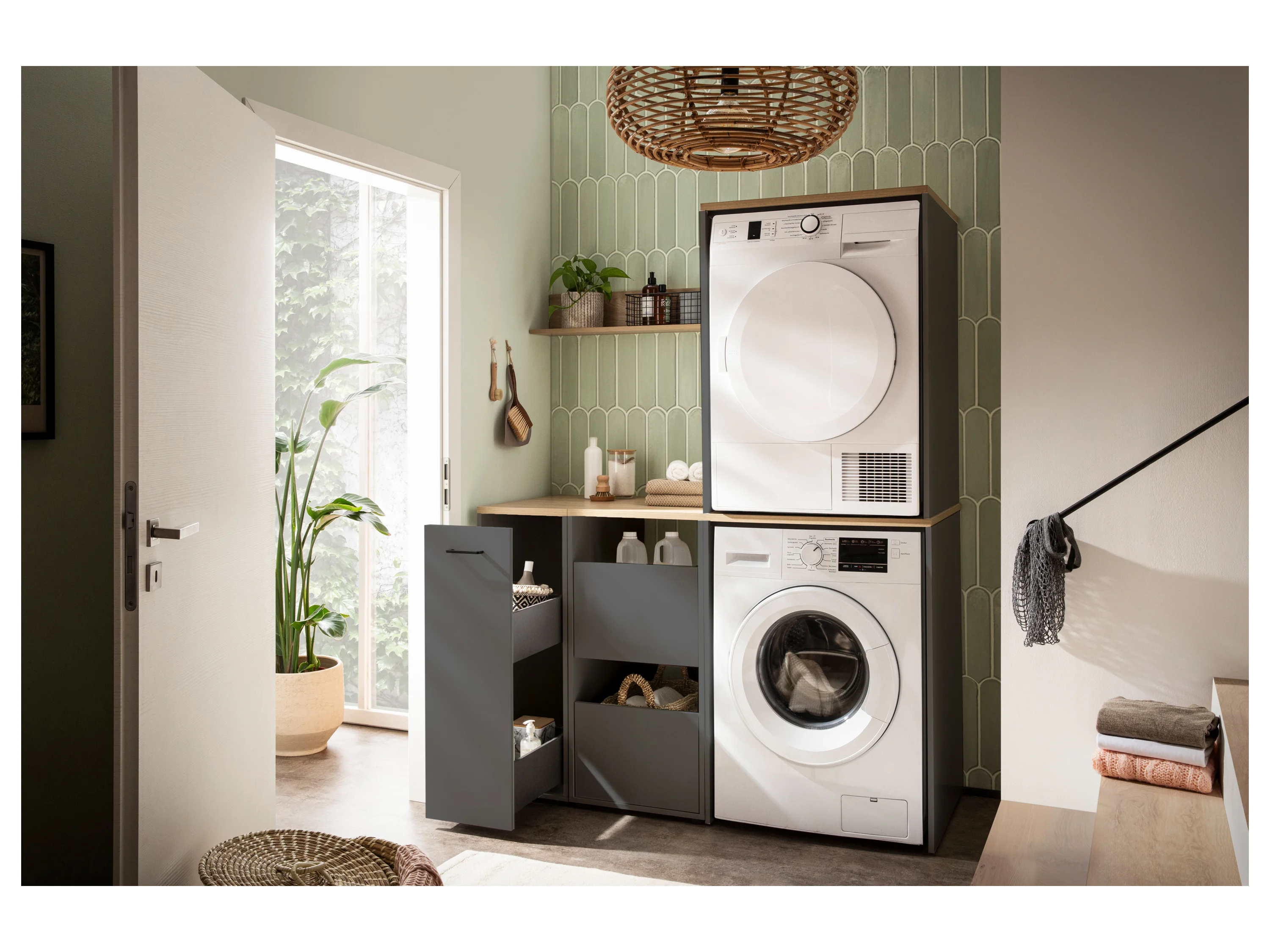 Schildmeyer Apothekerschrank Solea, Apothekerschrank, Made in Germany, B: 45,1 cm (1-St) Solide Verarbeitung - Dieses Produkt ist in Deutschland gefertigt – Bild 2 von 3