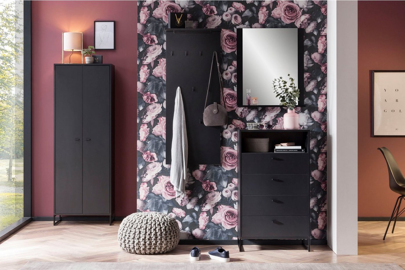 Schildmeyer Garderobenpaneel Janne, Hakenpaneel, Made in Germany, B: 50 cm, Solide Verarbeitung - Dieses Produkt ist in Deutschland gefertigt – Bild 4 von 5