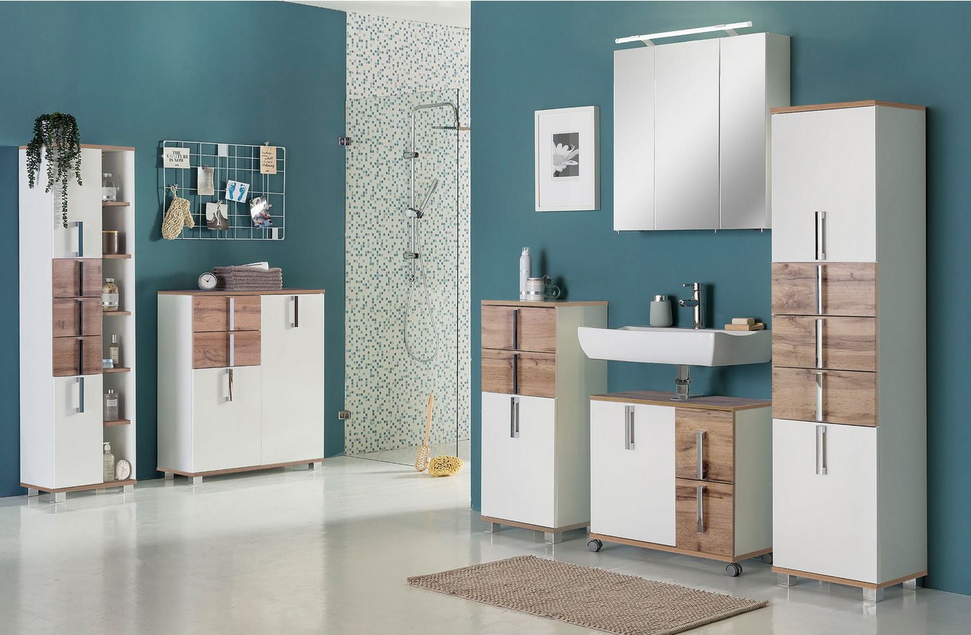Schildmeyer Hochschrank Kampen, Hochschrank, melaminharzbeschichtet,Made in Germany Solide Verarbeitung - Dieses Produkt ist in Deutschland gefertigt – Bild 2 von 5