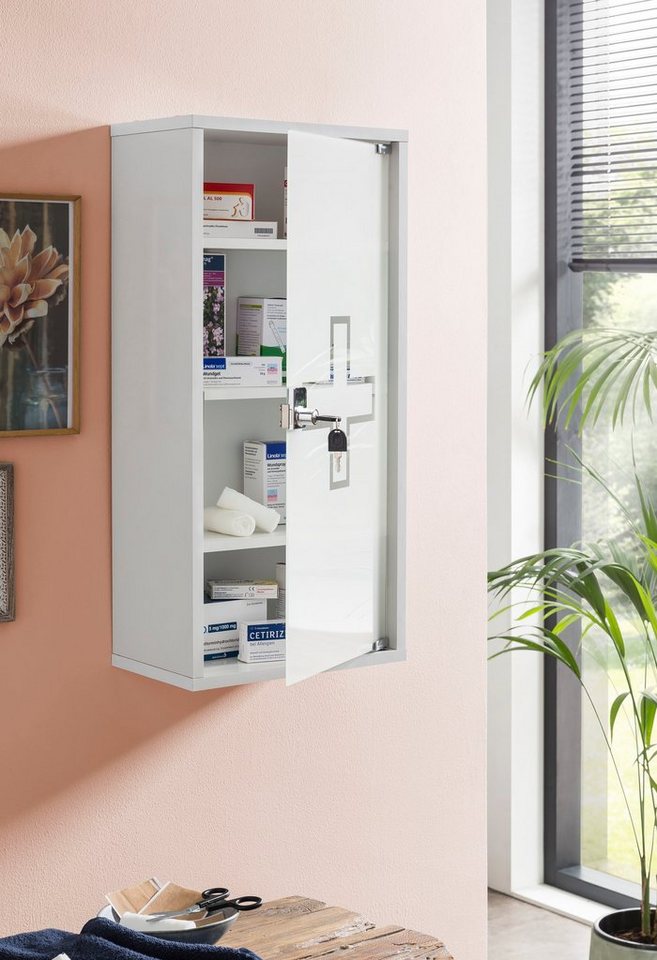 Schildmeyer Medizinschrank Wido, Medizinschrank, Made in Germany, B: 34 cm Solide Verarbeitung - Dieses Produkt ist in Deutschland gefertigt – Bild 5 von 5