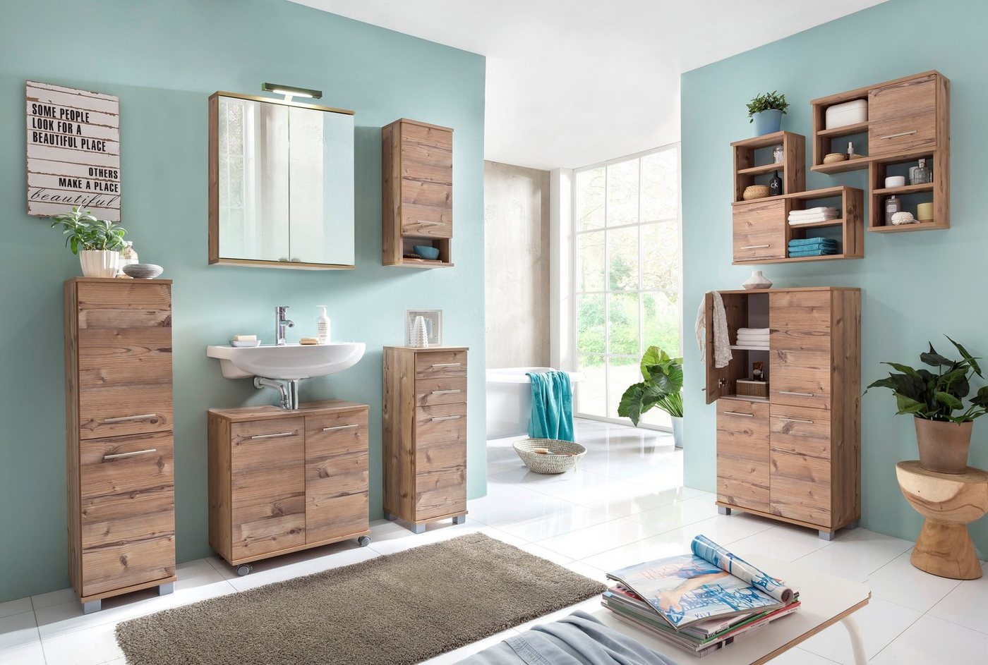 Schildmeyer Midischrank Isola, Midischrank, Made in Germany, B: 60 cm Solide Verarbeitung - Dieses Produkt ist in Deutschland gefertigt – Bild 5 von 5