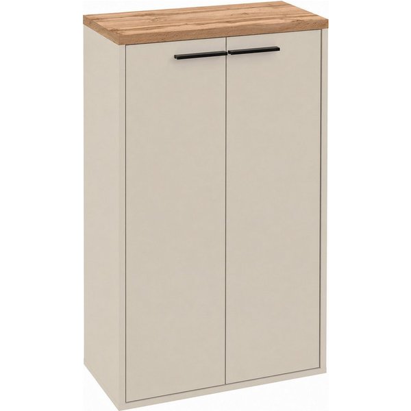 Schildmeyer Midischrank Saga, mit fühlbarer Holzstruktur, Breite 55 cm, Made in Germany (1-St) Eiche Landhaus Dekor mit fühlbarer Struktur, Made in Germany