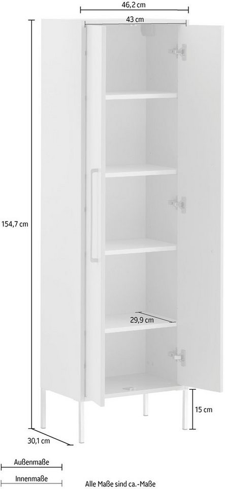 Schildmeyer Midischrank Sarah Solide Verarbeitung - Dieses Produkt ist in Deutschland gefertigt – Bild 4 von 5