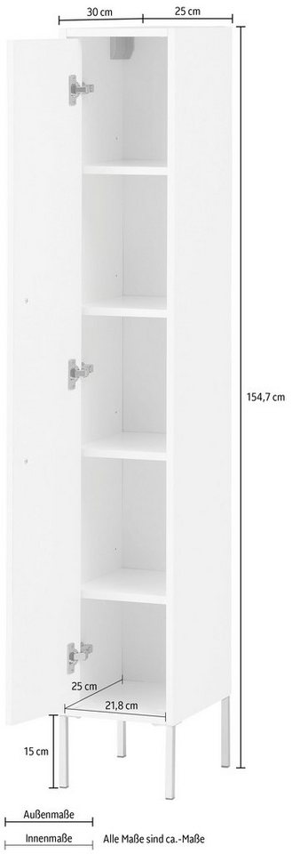 Schildmeyer Midischrank Sarah Solide Verarbeitung - Dieses Produkt ist in Deutschland gefertigt – Bild 5 von 5