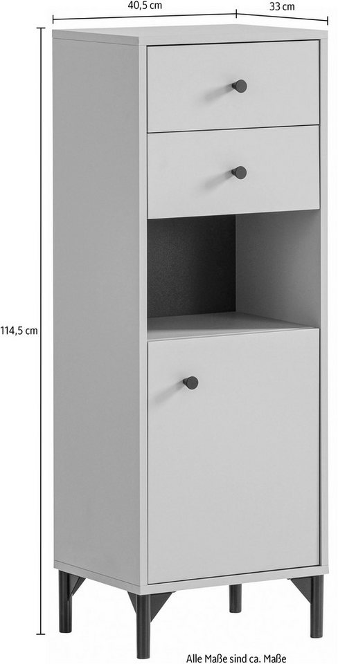 Schildmeyer Midischrank Smash, Midischrank, Made in Germany, B: 40 cm Solide Verarbeitung - Dieses Produkt ist in Deutschland gefertigt – Bild 4 von 4