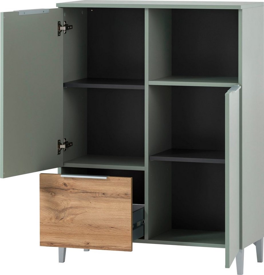Schildmeyer Midischrank Smilla, Midischrank, Made in Germany, B: 80,4 cm Solide Verarbeitung - Dieses Produkt ist in Deutschland gefertigt – Bild 3 von 5