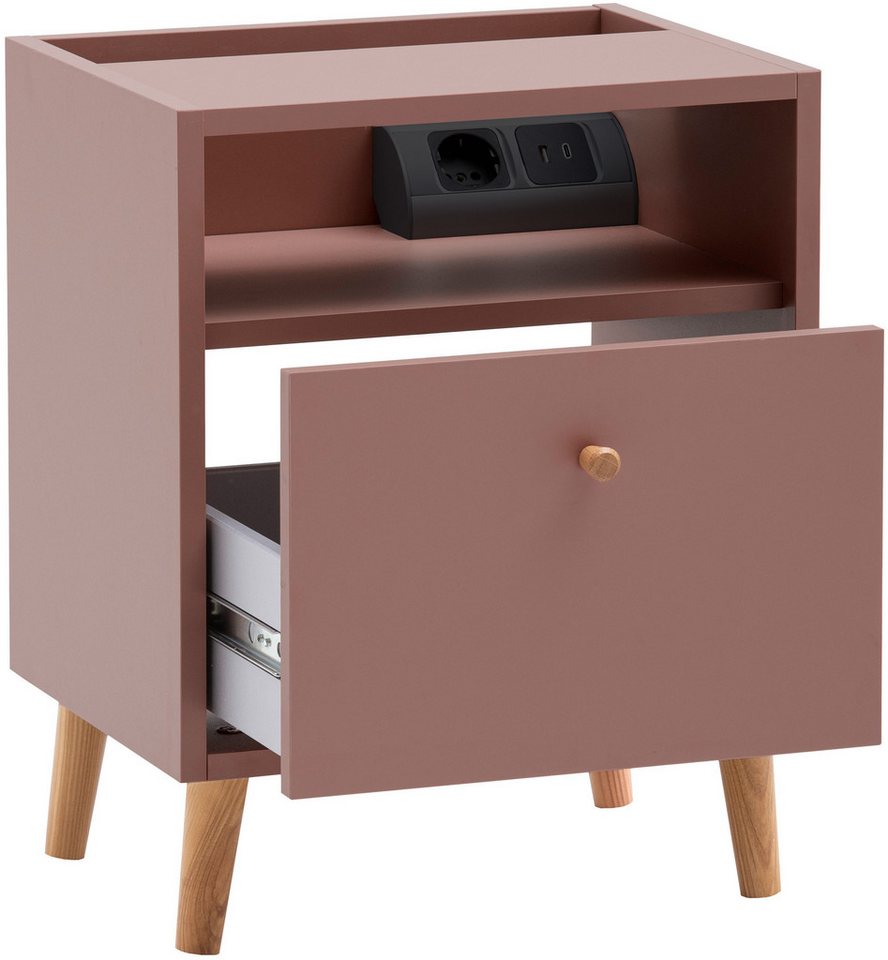 Schildmeyer Nachtschrank Bjarne, Nachtschrank, Made in Germany, B: 40,2 cm (1-St) Solide Verarbeitung - Dieses Produkt ist in Deutschland gefertigt – Bild 3 von 5