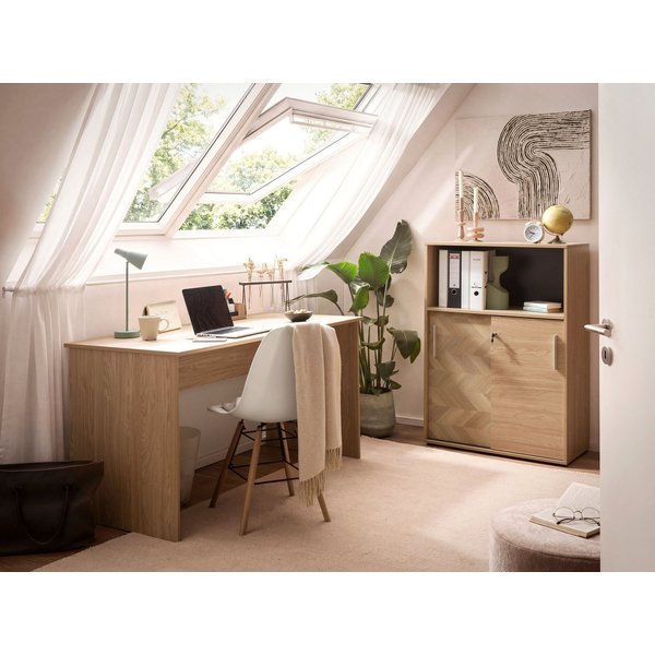 Schildmeyer Schreibtisch AREZZO, wahlweise elektr., zeitloses Design, MADE IN GERMANY (1-St), Auswählbare Scheibtische, wahlweise elktr., Made in Germany