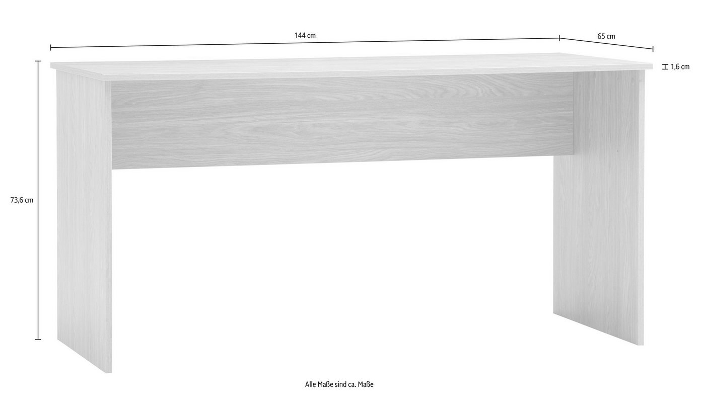 Schildmeyer Schreibtisch AREZZO, wahlweise elektr., zeitloses Design, MADE IN GERMANY (1-St), Auswählbare Scheibtische, wahlweise elktr., Made in Germany – Bild 4 von 4