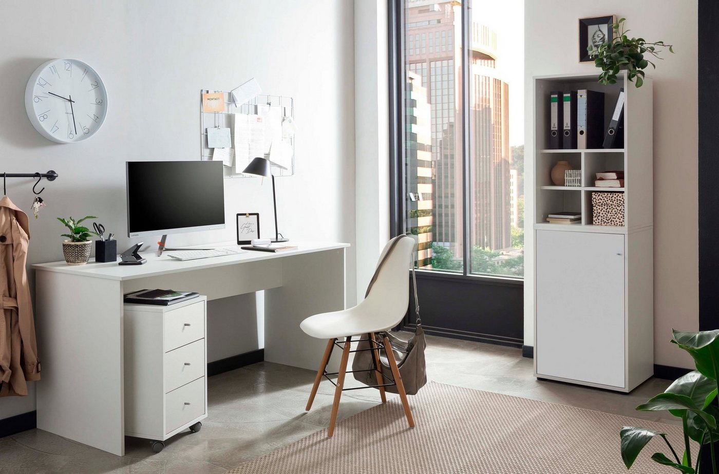 Schildmeyer Schreibtisch Serie 400, Schreibtisch, Made in Germany, B 144 cm, Solide Verarbeitung - Dieses Produkt ist in Deutschland gefertigt – Bild 4 von 5