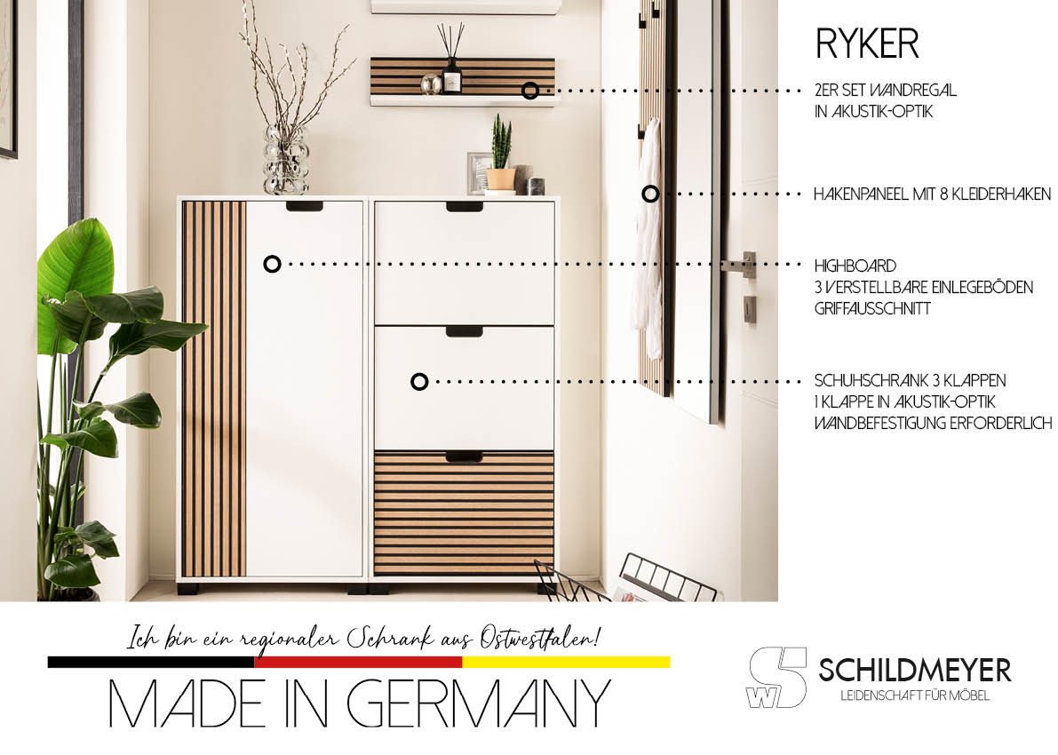 Schildmeyer Spiegel Ryker, Spiegelelement, Made in Germany, B: 30 cm (1-St), Solide Verarbeitung - Dieses Produkt ist in Deutschland gefertigt – Bild 3 von 5