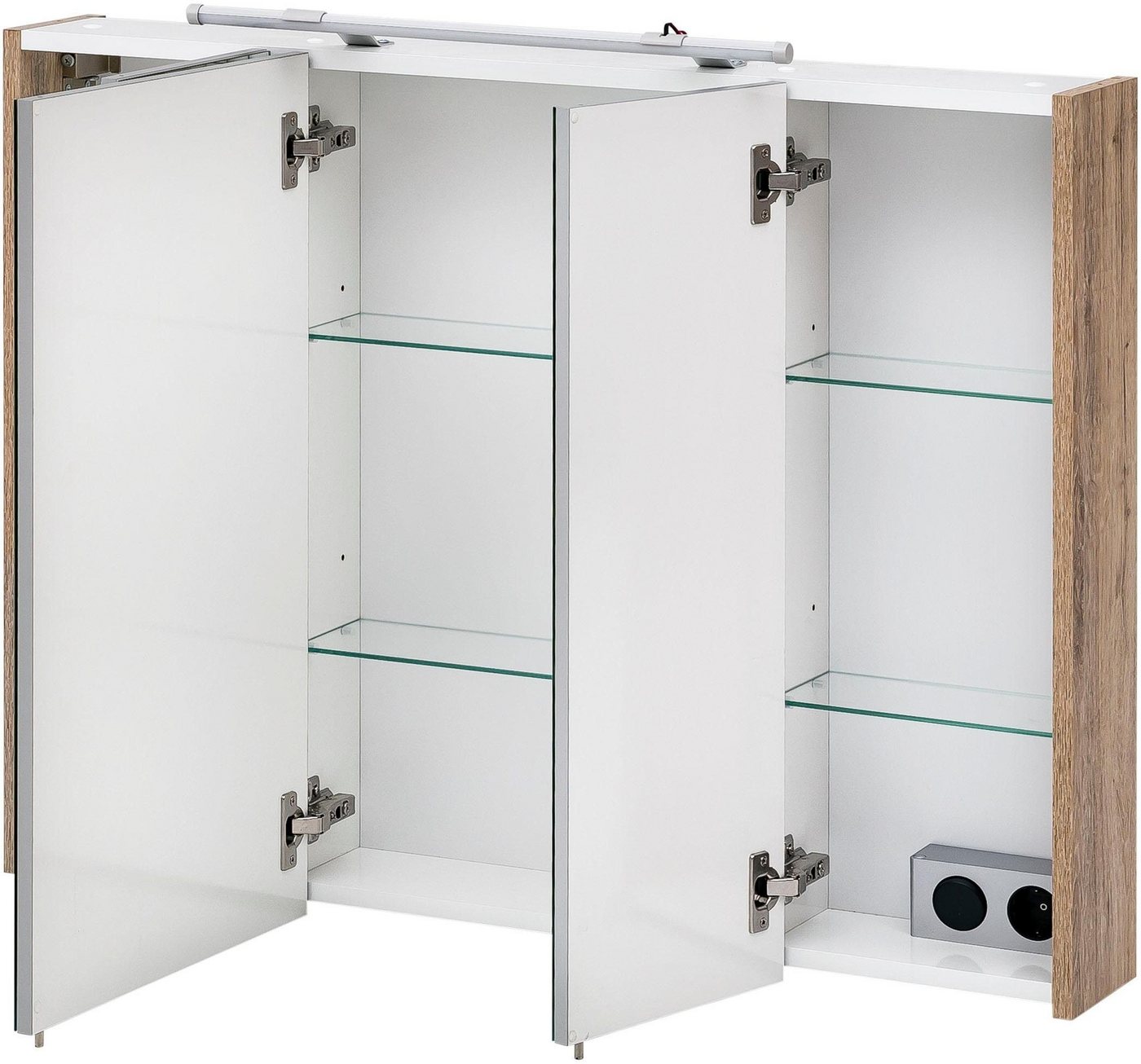 Schildmeyer Spiegelschrank Dorina, Spiegelschrank, Made in Germany, B: 90 cm Solide Verarbeitung - Dieses Produkt ist in Deutschland gefertigt – Bild 3 von 5
