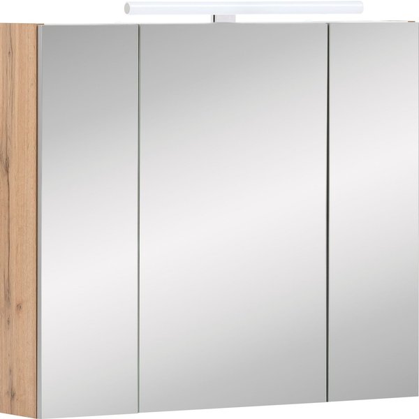 Schildmeyer Spiegelschrank Duo, Spiegelschrank, Made in Germany, B: 80 cm Solide Verarbeitung - Dieses Produkt ist in Deutschland gefertigt