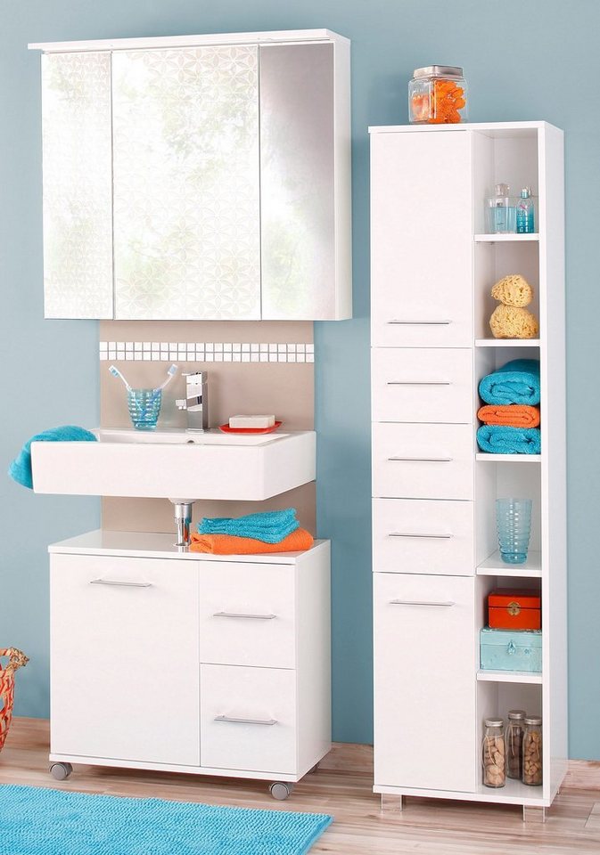 Schildmeyer Spiegelschrank Profil 16, Spiegelschrank, Made in Germany, B: 80 cm Solide Verarbeitung - Dieses Produkt ist in Deutschland gefertigt – Bild 4 von 5