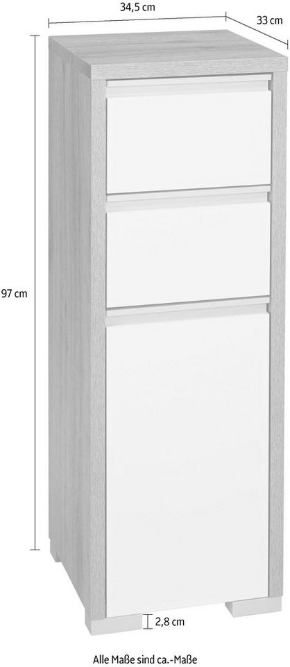 Schildmeyer Unterschrank Bello, Unterschrank, Made in Germany, B: 34,5 cm Solide Verarbeitung - Dieses Produkt ist in Deutschland gefertigt – Bild 4 von 5