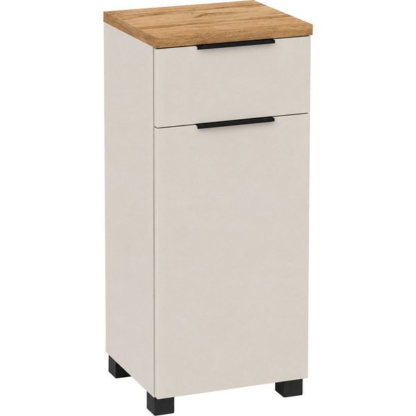 Schildmeyer Unterschrank Saga, mit fühlbarer Holzstruktur, Breite 40 cm, Made in Germany (1-St) Eiche Landhaus Dekor mit fühlbarer Struktur, Made in Germany