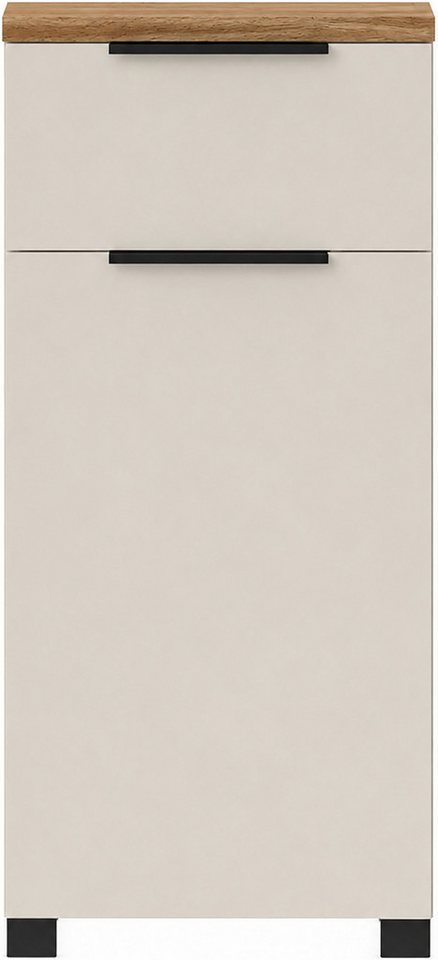 Schildmeyer Unterschrank Saga, mit fühlbarer Holzstruktur, Breite 40 cm, Made in Germany (1-St) Eiche Landhaus Dekor mit fühlbarer Struktur, Made in Germany – Bild 3 von 5