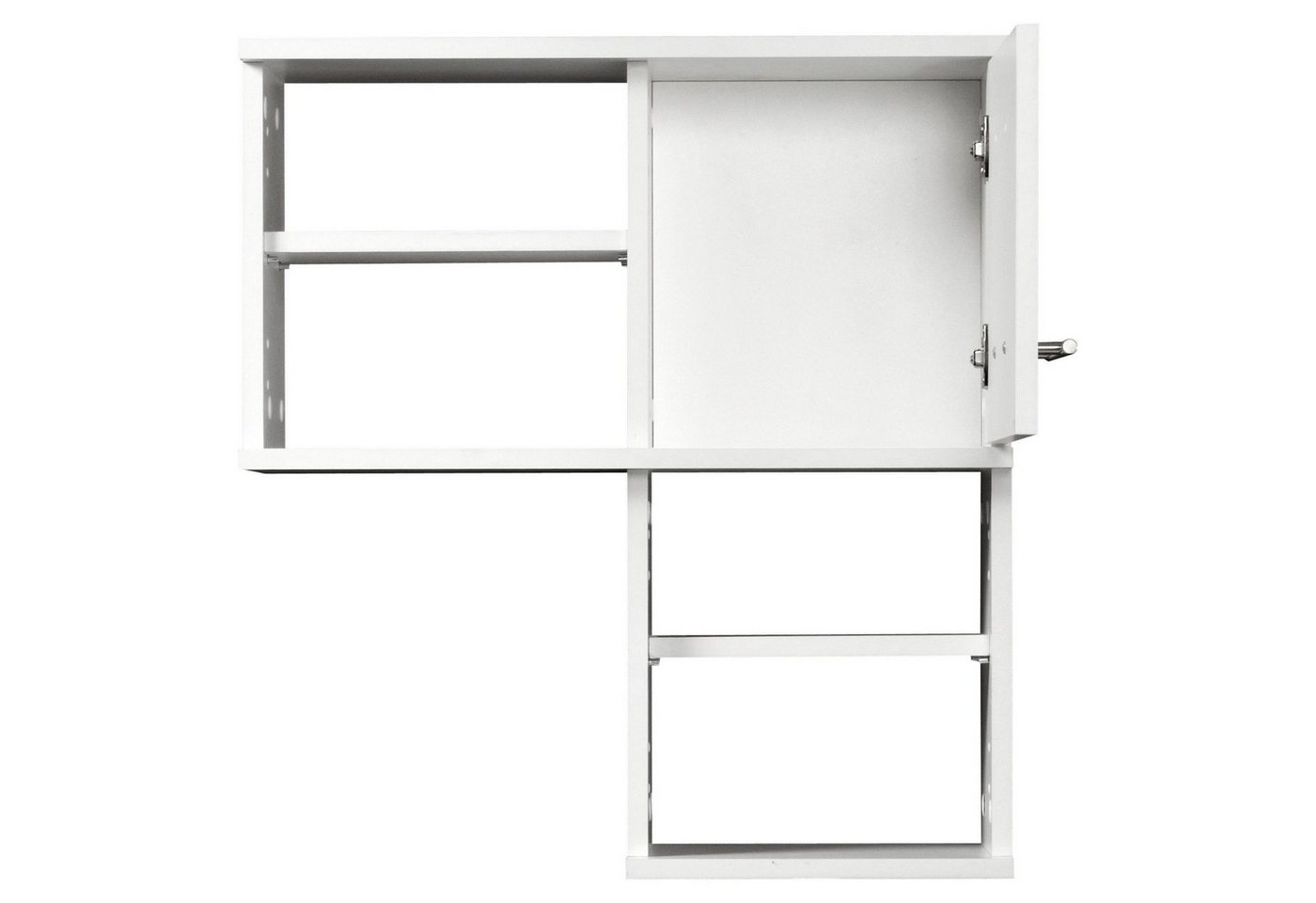 Schildmeyer Wandregal Isola, Wandregal, melaminharzbeschichtet,Made in Germany, B: 60 cm, Solide Verarbeitung - Dieses Produkt ist in Deutschland gefertigt – Bild 2 von 5