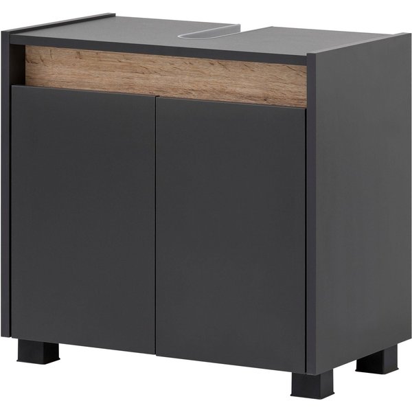 Schildmeyer Waschbeckenunterschrank Cosmo, Waschbeckenunterschrank, Made in Germany, B: 56,9 cm Solide Verarbeitung - Dieses Produkt ist in Deutschland gefertig
